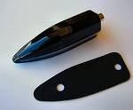 Black Powder Coated Tear Drop Bass Drum Lug w/Gasket